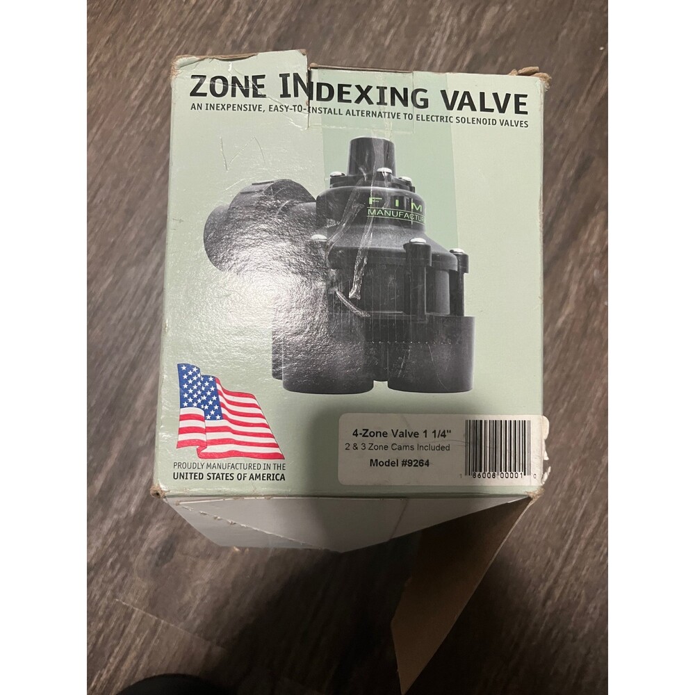 FIMCO #9264 2, 3 OR 4 Zone 4 Outlet Indexing Sprinkler Valve  1-1/4”